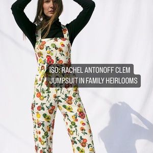 ISO: Rachel Antonoff Family Heirlooms Clem Jumpsuit